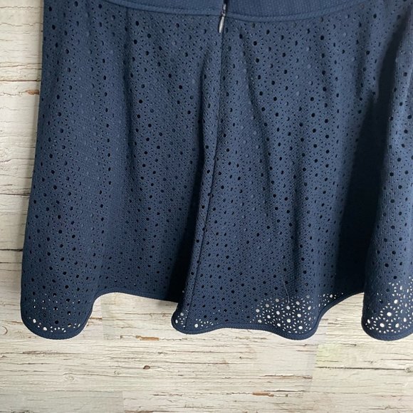 Puella blue skirt lace mini a line size 36 Anthropologie - Picture 10 of 12